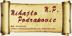 Mihajlo Podrapović vizit kartica
